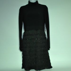 New Vince Camuto Black long sleeve dress sz 6